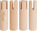 Niteangel Set of Beech Stilts for Elevating & Safely Setting Niteangel Multi-Chamber Series Maze House (Set of 4 Stilts (4.33'' H))