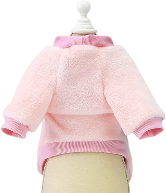 Jecikelon Pet Dog Clothes Dog Sweater Soft Thickening Warm Pup Dogs Shirt Winter Puppy Sweater for Dogs (Z01-Pink, Medium)