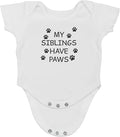 My Sibling have Paws - Funny Baby Essentials Bodysuit - Cute Newborn Outfit Boy Girls Clothes