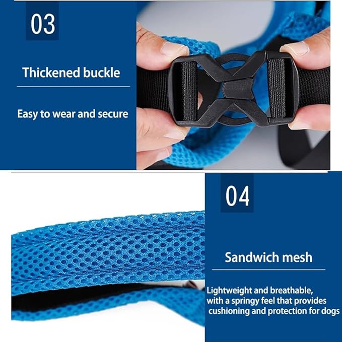 Rear Leg Lift Harness for Dogs—Hip Support Sling with Adjustable Straps, Quick-Release Buckle & Anti-Slip Hook (L/XL), Helps Senior Dogs Climb Stairs, Walk & Get in Cars(S)