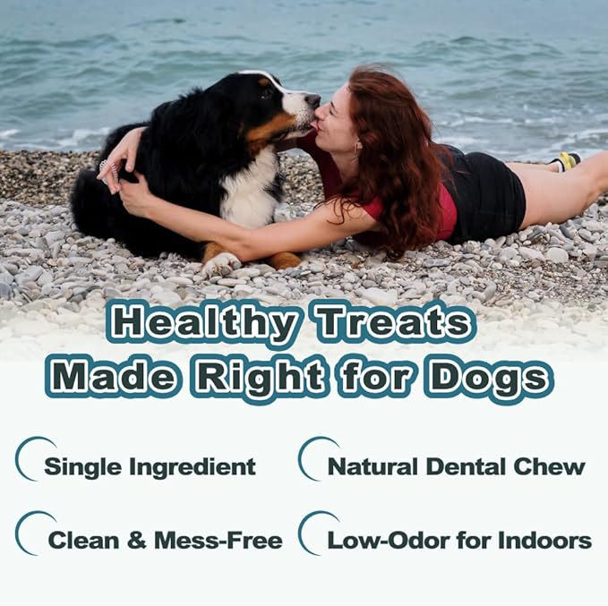 VITADAY Dog Jerky, 100% Fish Skin Dog Treats, Tough Grain-Free Rawhide Alternative, Natural Dog Jerky Treats for, Rich in Collagen & Omega-3, Low Fat, Hypoallergenic, 3 oz Pack, Ring (S)