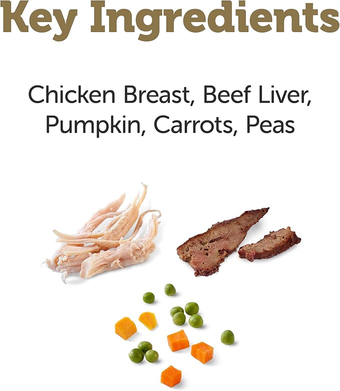 Applaws Taste Toppers, Grain-Free Dog Food Topper, Limited Ingredient, Chicken & Beef Liver with Pumpkin, Carrots & Peas in Broth (12 x 5.5oz Cans)