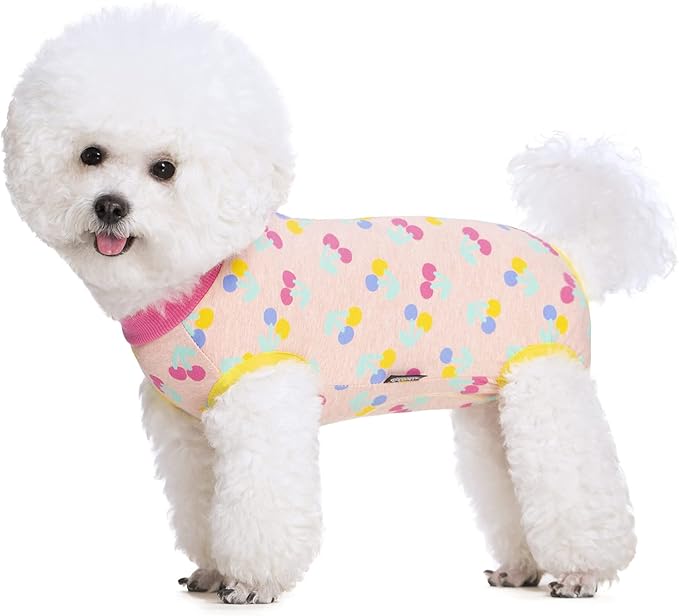2 Packs Pet Dog Recovery Onesie Suit for Dogs Cats After Surgery,Dog Abdominal Wounds Bandages Cone E-Collar Alternative. (Pink, XXL)