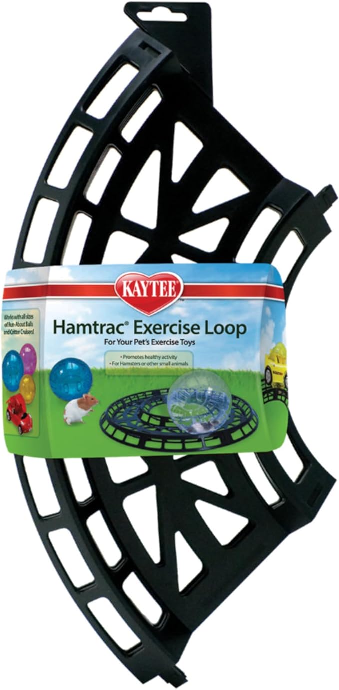 Kaytee Hamtrack Exercise Loop for Exercise Balls & Critter Cruiser Car (includes 4 curved sections)