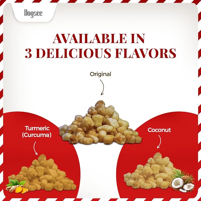 Dogsee Mini Pops Puffed Yak Cheese Treats for Dogs, 0.15 lb, Coconut | All Natural Himalayan Grain-Free Training Treats | Protein-Rich Puffed Bites for Puppies and Adult Dogs