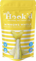 Totally Hook'd Freeze‑Dried Single‑Ingredient Treats, High‑Protein Omega-3 Training Snack for Dogs & Cats (2 Ounce, Minnows)