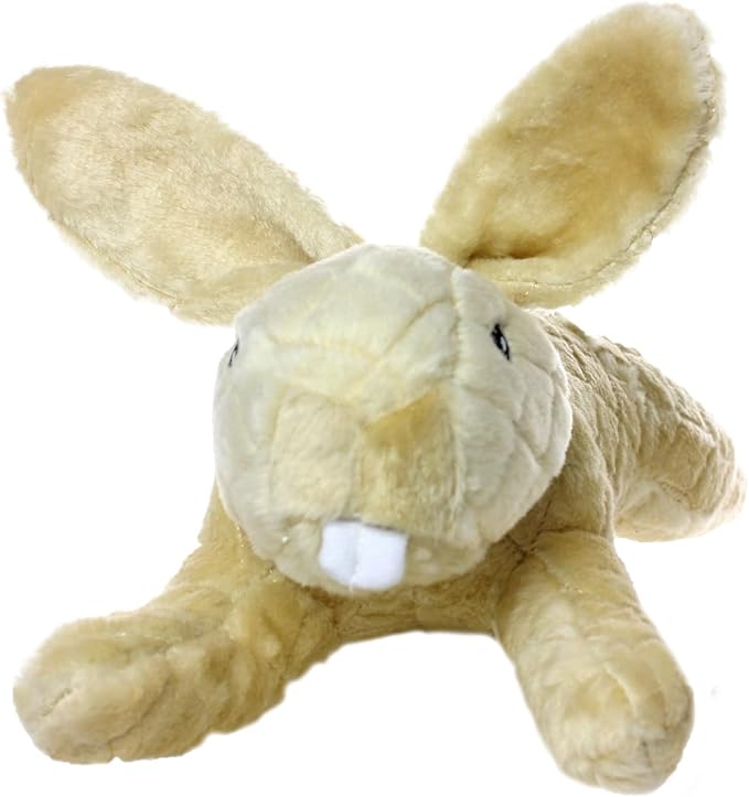 MIGHTY- Massive-Nature-Rabbit- Squeaker-Multiple Layers. Made Durable, Strong & Tough. Interactive Play Dog Toy (Tug, Toss & Fetch). Machine Washable & Floats