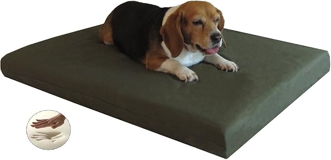 Quantity = 2 Small/Medium 34"x27"x3" Memory Foam Pad Pet Bed + External Denim Cover + Waterproof case for Dog and cat