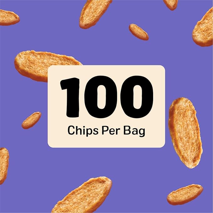 Three Dog Bakery Bark'N Crunch! Chicken Chips with 100% Real Chicken - 8 oz - Crunchy Treats for Dogs - High Protein Dog Snacks - Grain Free, No Corn or Soy, Single Ingredient Treats