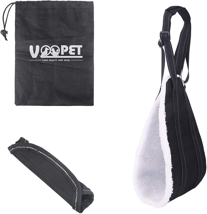 voopet Dog Sling, Help Lift Back Legs, Portable Hip Support Harness Assist Lift Dogs Rear for Canine Aid - Pet Lift Harness for Small Medium & Large Dogs Hind Leg Support Rehabilitation