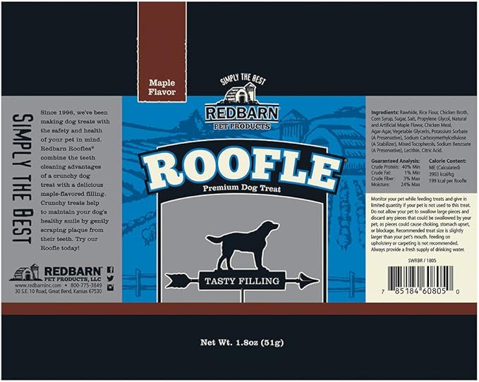 Redbarn Roofle Premium Dog Treats 10 Count