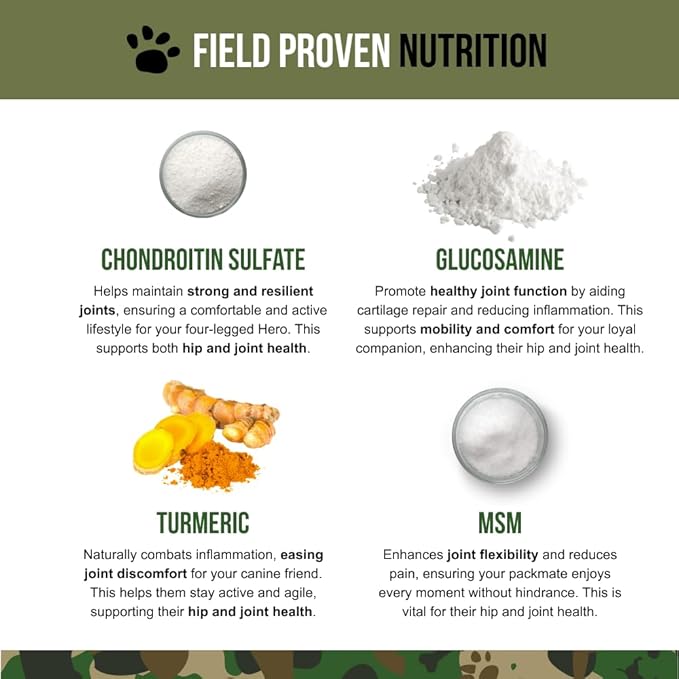 Operation Good Boy Hip & Joint Supplement for Dogs, Glucosamine, Chondroitin & MSM Chews – 90 Soft Treats, Natural Ingredients, Veteran Owned, Beef Flavored