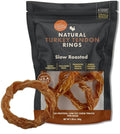 Canine Naturals Natural Turkey Tendon Rings - Slow Roasted Treats for Dogs - 4 Count