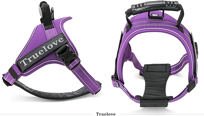 Truelove Dog Harness No-Pull Reflective Stitching Ensure Night Visibility Outdoor Adventure Big Dog Harness Perfect Match Puppy Vest TLH5753 Now Available in 6 Colors 6 Sizes
