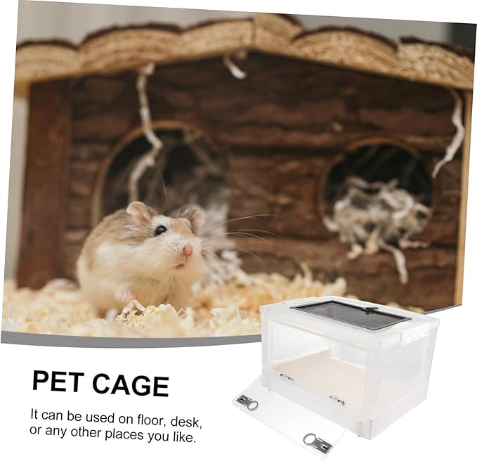 POPETPOP 1set Breathable Hamster House Guinea Pig Cage Liners Pet Terrarium Foldable and Insulated