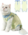 Cat Surgery Recovery Suit for Male Female Cat Onesie After Surgery Spay Surgical Abdominal Wound Skin Diseases E-Collar Alternative to Cone of Shame Kitten Body Post Suitical