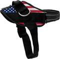 ShawnCo Essential Dog Harness, No-Pull Pet Vest with 3 Leash Clips, No Choke, Reflective, Adjustable and Padded, for Easy Walking and Training for Small, Medium and Large Dogs (Stars and Stripes, XS)