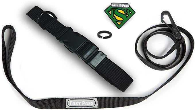 Metal Free Airport Travel Collar Leash Set Designed for Small Pets who fit Under seat of Airplane Metal Free to Speed up The Airport TSA Inspection Process (Small 7-10 inch)