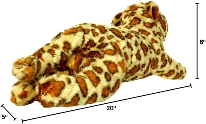 MIGHTY- Massive - Squeaker-Multiple Layers. Made Durable, Strong & Tough. Interactive Play Dog Toy (Tug, Toss & Fetch). Machine Washable & Floats. (Leopard, Massive 2 Pack)