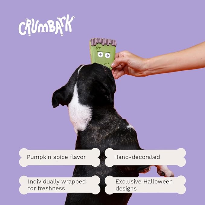 Monster Gift | Hand-Decorated Dog Cookies – 3 Pack in Gift Box | Extra Large Dog Treats 62g Cookie, Monster Biscuits, Vegan Snacks for Dogs, Gifts for Dogs