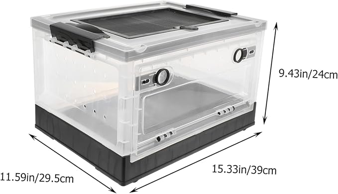 POPETPOP 1set Insulated Pet Cage Hamster Home Collapsible Hedgehog Animal Box Plastic Hamster House