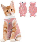 Coppthinktu Cat Recovery Suit Female, Breathable Cat Onesie After Surgery Female for Abdominal Wounds or Skin Diseases, Surgery Recovery Suit Kitten Surgical Onesie After Spay Wear Anti Licking