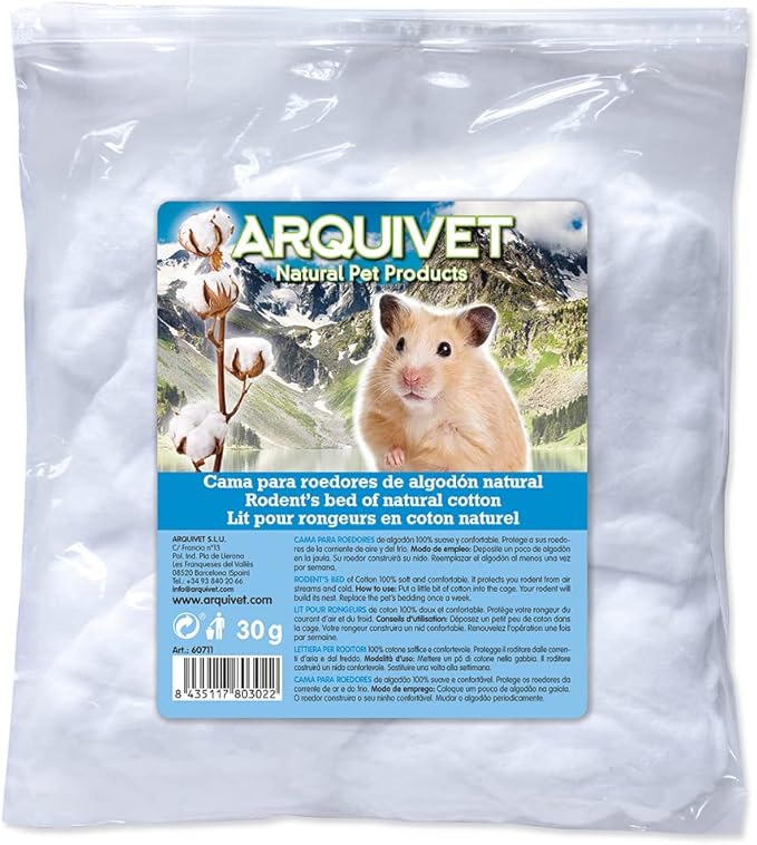 Arquivet 8435117803022 – Algodon for Hamsters White 30 gr