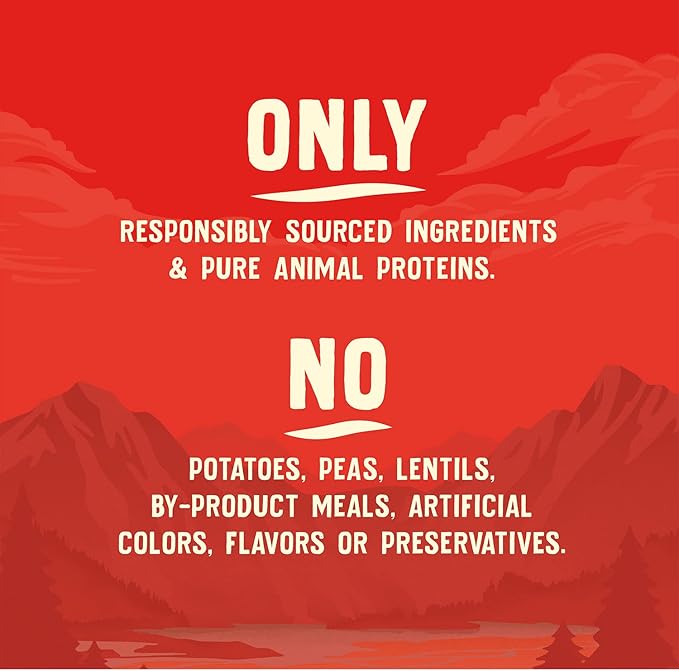 Stella & Chewy's Wild Red Dry Dog Food Raw Coated High Protein Wholesome Grains Prairie Recipe, 21 lb. Bag