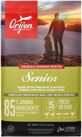 ORIJEN Grain Free High Protein Dry Dog Food Senior Recipe 23.5lb Bag