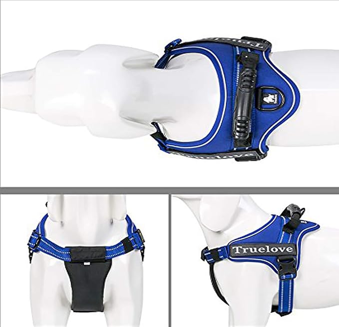 Truelove Dog Harness No-Pull Reflective Stitching Ensure Night Visibility Outdoor Adventure Big Dog Harness Perfect Match Puppy Vest TLH5753 Now Available in 6 Colors 6 Sizes