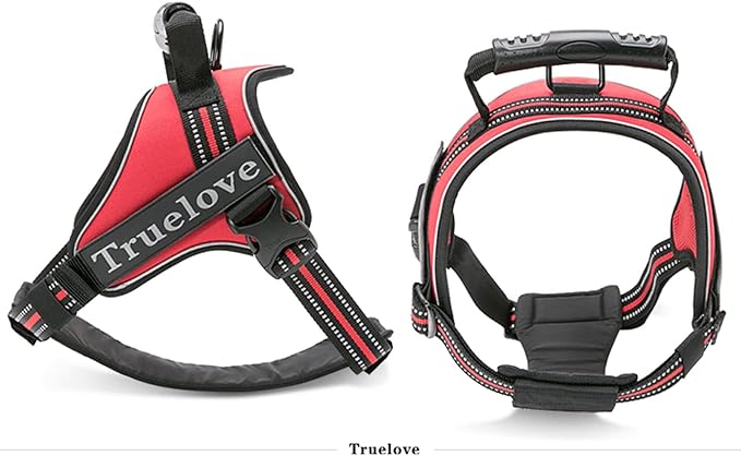 Truelove Dog Harness No-Pull Reflective Stitching Ensure Night Visibility Outdoor Adventure Big Dog Harness Perfect Match Puppy Vest TLH5753 Now Available in 6 Colors 6 Sizes