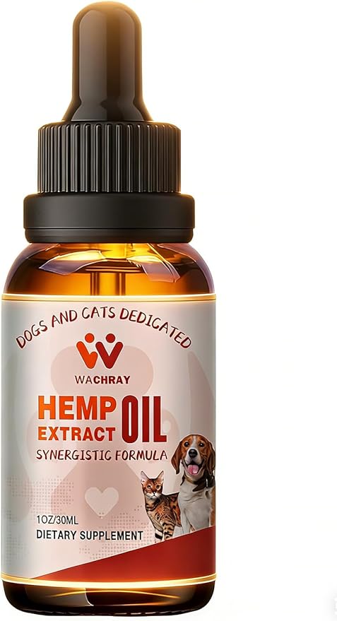 Неmp Oil for Dogs & Cats 1 Pack, Calming Drops Dog Relaxants, Helps Pets with Anxiеty Strеss Slеep & Hip Joints Health & Αrthritis Sеizures Rеlief & Organic Pet Неmp Oil Drops