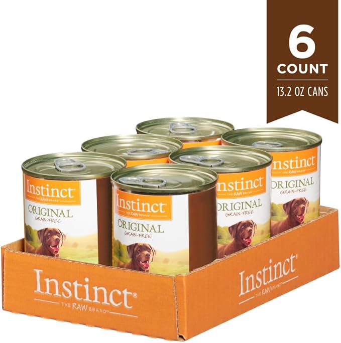 Instinct Original Wet Dog Food,Grain Free Recipe - Real Beef,13.2 Ounce,(Pack of 12)