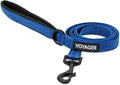 Best Pet Supplies Voyager Reflective Dog Leash or Collar with Neoprene Handle, for Small, Medium, and Large Breed Puppies, Cute and Heavy Duty for Walking, Running and Training - Royal Blue (Leash), L