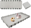 Guinea Pig Cage Bottom Tarp for C&C Grids Habitat Cage Panel, 56x27 inches Guinea Pig Cage Liner Base, Washable Small Animal Cage Bedding for Rabbits Hamsters Hedgehogs Ferrets Small Pets(No Cage)