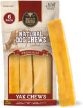 Bully Bunches Extra Large Authentic Yak Cheese Himalayan Chews for Large Dogs & Aggressive Chewers - All Natural Dog Treat Dental Chews, Made with Real Yak Milk - Lactose & Rawhide Free (6 PK)