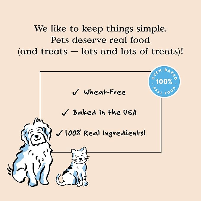 Bocce's Bakery Oven Baked Mud Pie Oh My Treats for Dogs, Wheat-Free Everyday Dog Treats, Made with Real Ingredients, Baked in The USA, Natural Soft & Chewy Cookies, PB, Carob & Vanilla, 6 oz