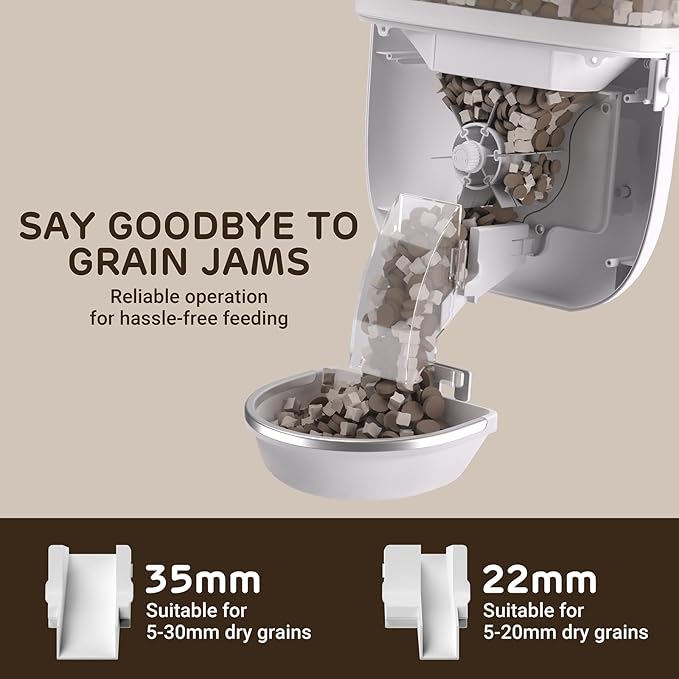 iPettie Smart WiFi Hanging Cage Feeder for Rabbits, Cats, Dogs & Hamsters - Perfect for Pet Stores, Remote & Portion Control, Timed Feeding, 62oz Capacity, Compatible with 5-30mm Dry Food