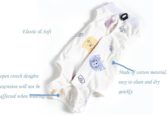 Cat Recovery Suit Female Kitten Onesie for Cats After Surgery Female Spay Surgical Abdominal Wound Skin Diseases Cone Collar Soft Alternative Wear (Cat, M)