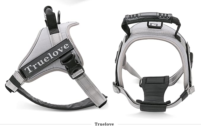 Truelove Dog Harness No-Pull Reflective Stitching Ensure Night Visibility Outdoor Adventure Big Dog Harness Perfect Match Puppy Vest TLH5753 Now Available in 6 Colors 6 Sizes