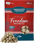 Muenster Freeze Dried Beef Meatball Dog Treats (4oz) - Grain Free, Made in USA