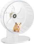 Silent Hamster Exercise Wheel - Hamster Toys Cages Accessories 7.9 Inch Running Spinner with Adjustable Stand Quite Runner for Small Animal Pet Gerbil Dwarf Syrian Hedgehog Rat Mouse Mice