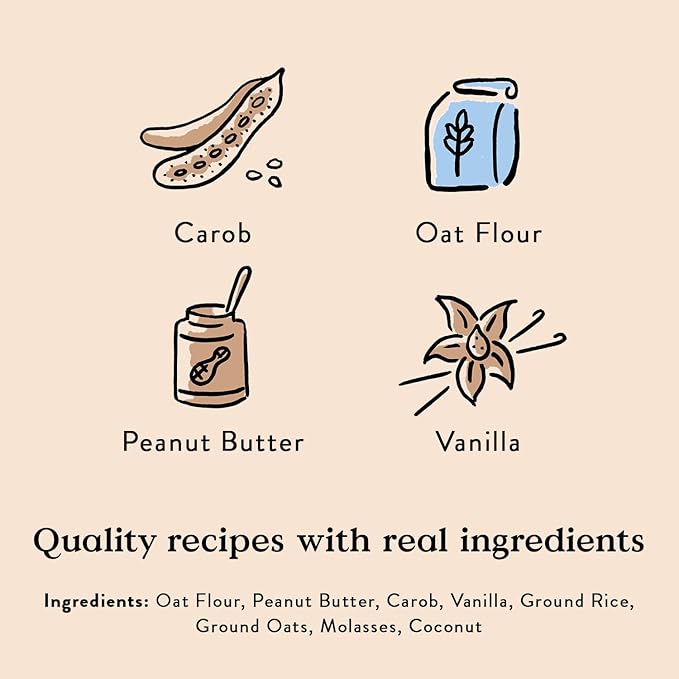 Bocce's Bakery Mud Pie Oh My Training Treats for Dogs, Wheat-Free Dog Treats, Made with Real Ingredients, Baked in The USA, Natural & Low Calorie Training Bites, PB, Carob, & Vanilla Recipe, 6 oz