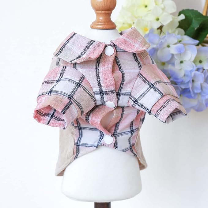 Dog Dresses for Small Dogs Girl Summer Puppy Cute Clothes Outfit Apparel Female Suspender Skirt Pup Yorkie Clothing Breathable Pet Dress for French Dogs Chihuahua