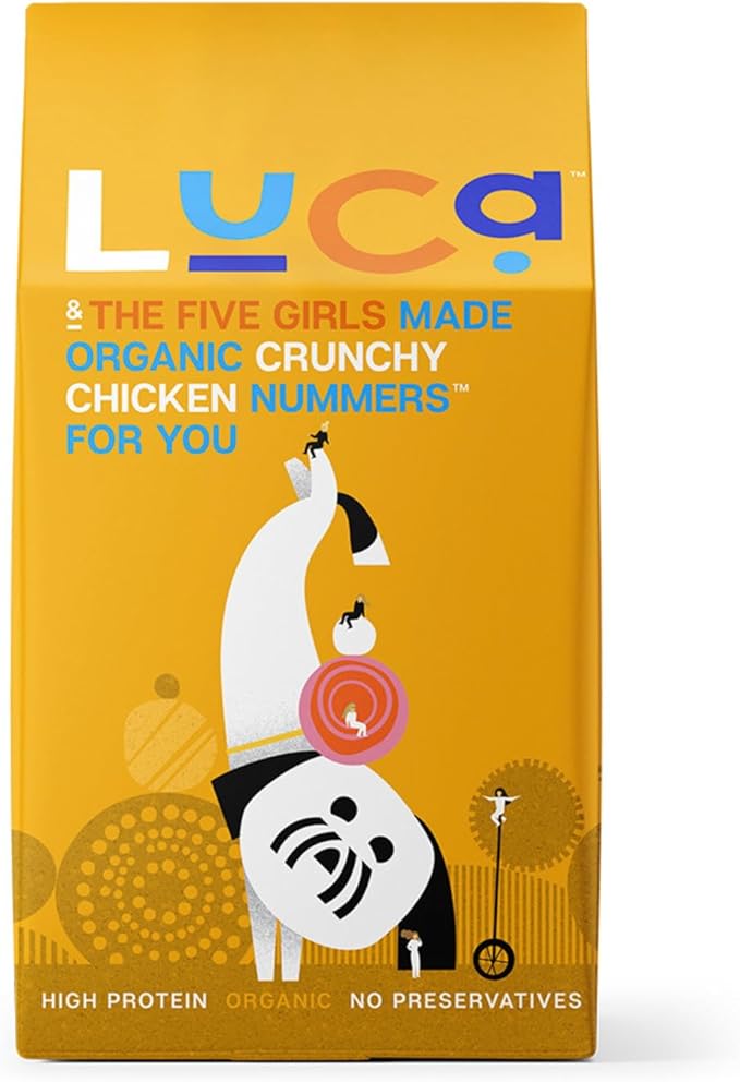 Crunchy Chicken Organic Dog Treats - High Protein, Grain-Inclusive, USDA Certified Organic, Human-Grade, No Preservatives - Small Batch, Healthy & Delicious Snack for Dogs