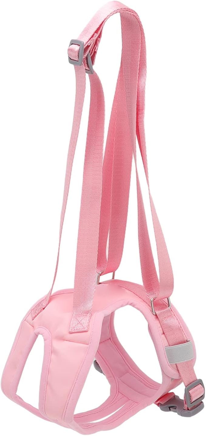 Adjustable Dog Lift Harness, Dog Hind Leg Support Sling Vest with Padded Handle for Senior Disabled Dogs, Removable Cover Mobility Aid for Car and Walk Assistance (S)