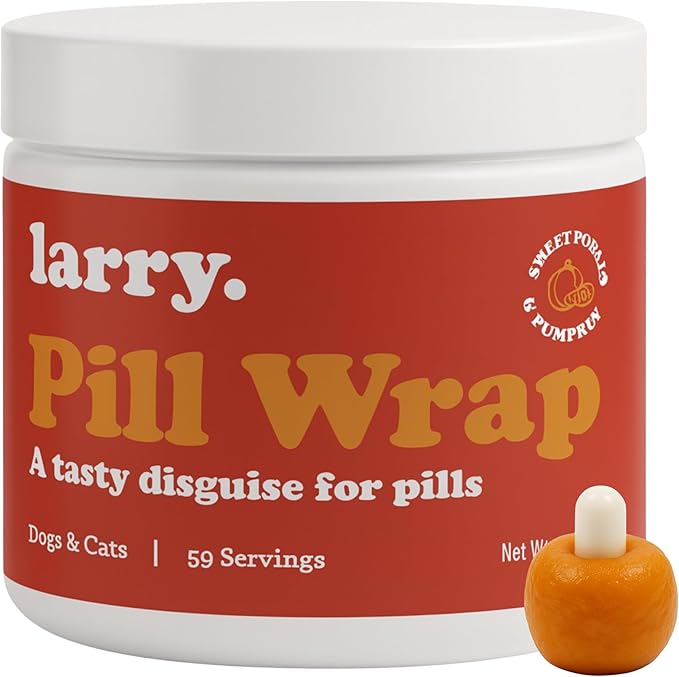 Sweet Potato Pill Wrap for Dogs - Pumpkin Moldable Paste - Hide Dog Medication Pouches - Medicine Treats Pill Hider - 59 Servings - 4.2 oz - Made in USA
