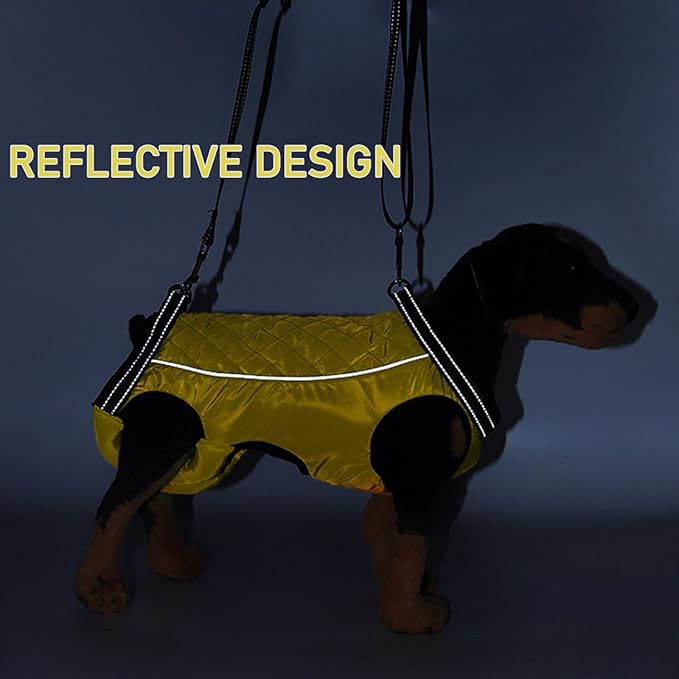 Dog Lift Harness for Small Dogs Full Body Support Sling for Back Legs, Pet Rehabilitation Lifts Vest Adjustable Straps for Small Dogs Hind Leg Dog Carrier for Senior Dogs Joint Injuries,Walk Black S