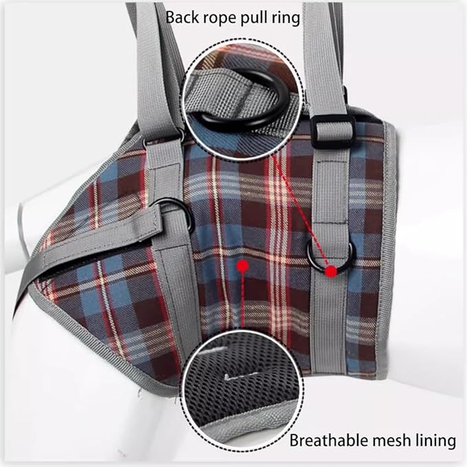 Dog Lift Harness with Handle – Adjustable Pet Support Sling for Rear Legs & HIPS, Padded Detachable Handle, Senior Dog Mobility Aid & Post-Surgery Walking Help(Hint Legs Blue,S)