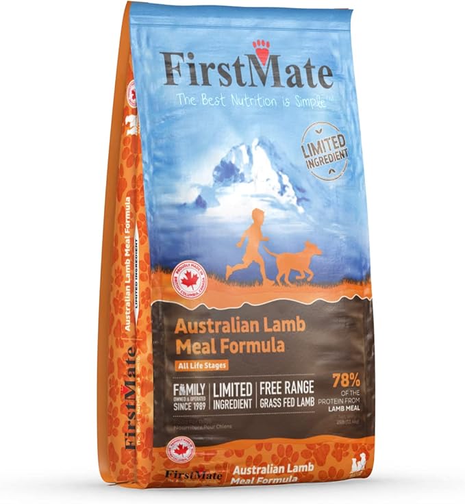 FirstMate Australian Lamb Meal Limited Ingredient Diet Grain-Free Dry Dog Food, 25-lb